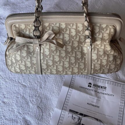 💖Authentic Christian Dior Diorissimo Romantique beige bag💖